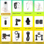 Mini 4K Action Camera – Waterproof Body Cam with WiFi & Night Vision