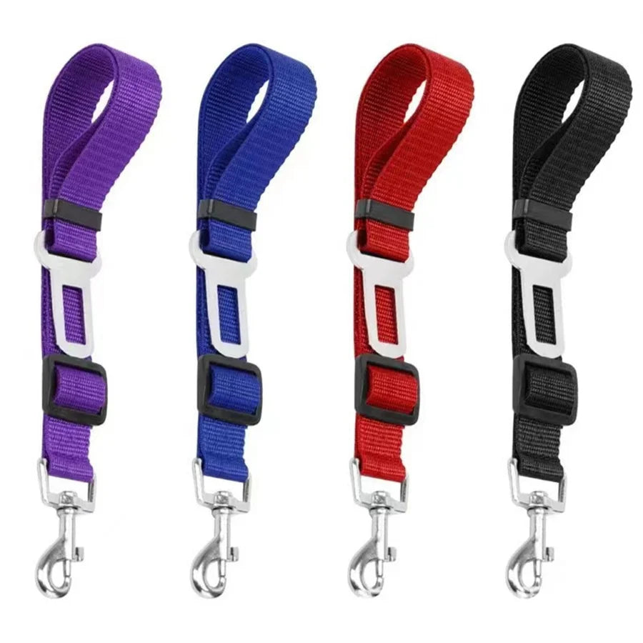 Adjustable Pet Car Safety Belt – Universal Fit for Dogs & Cats