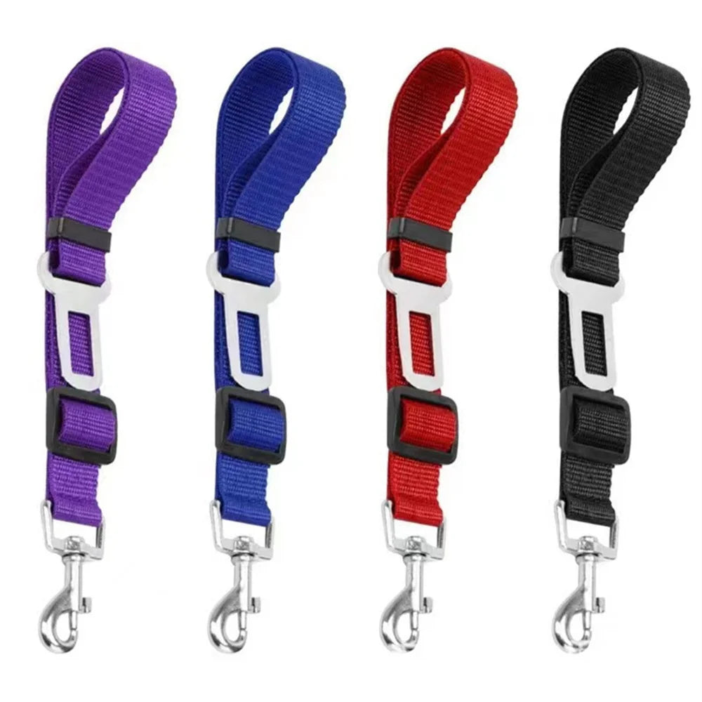 Adjustable Pet Car Safety Belt – Universal Fit for Dogs & Cats