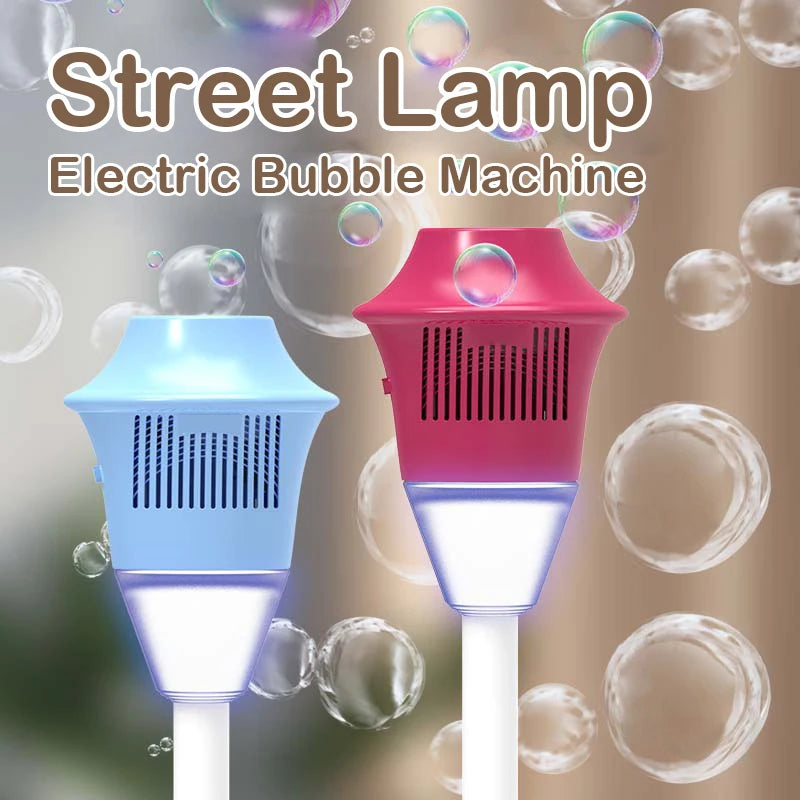 Bubble Machine with Light – Automatic Bubble Toys for Kids