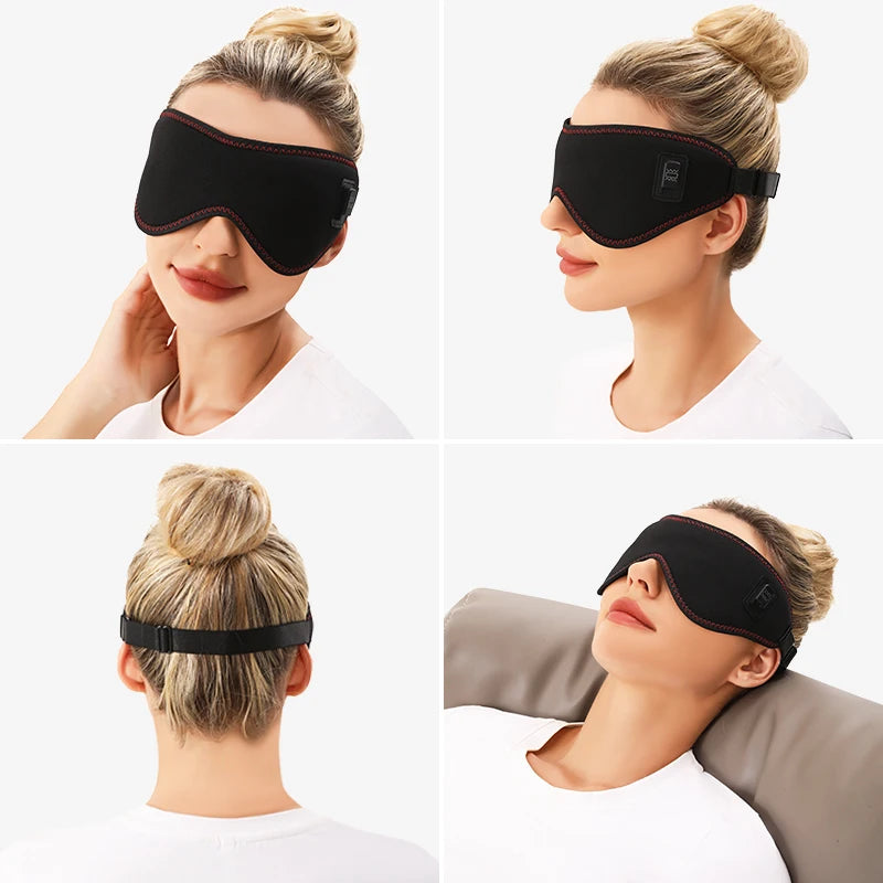 Electric Heated Eye Massager – Heat & Vibration Therapy for Eye Relief