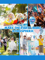 Bubble Machine with Light – Automatic Bubble Toys for Kids