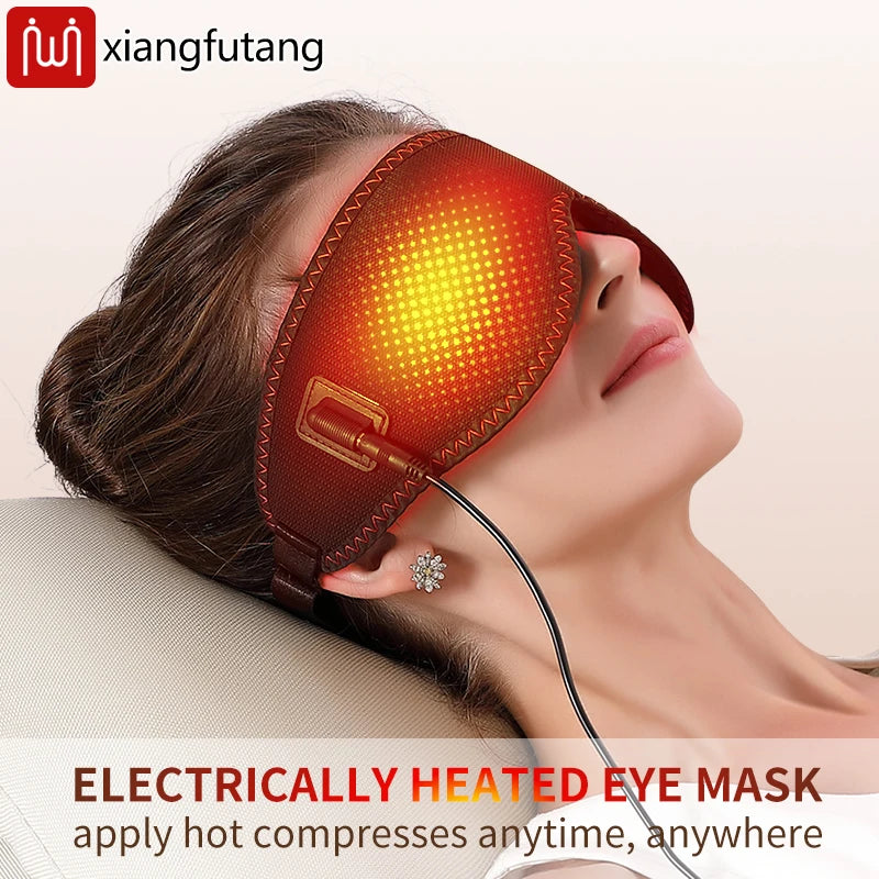 Electric Heated Eye Massager – Heat & Vibration Therapy for Eye Relief