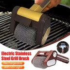 Electric Roller Grill Brush – Rechargeable BBQ Cleaner